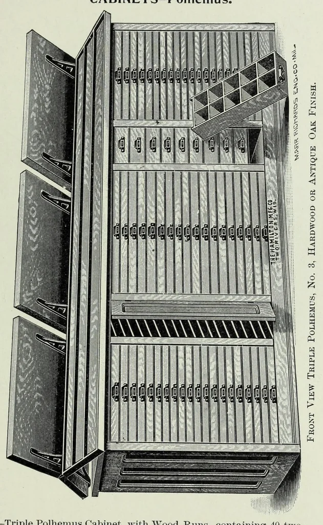 An illustration from Abridged specimen book : type, borders, brass rules, ornaments and price list of printing machinery, furniture, fixtures and material, 1899, leaf 307