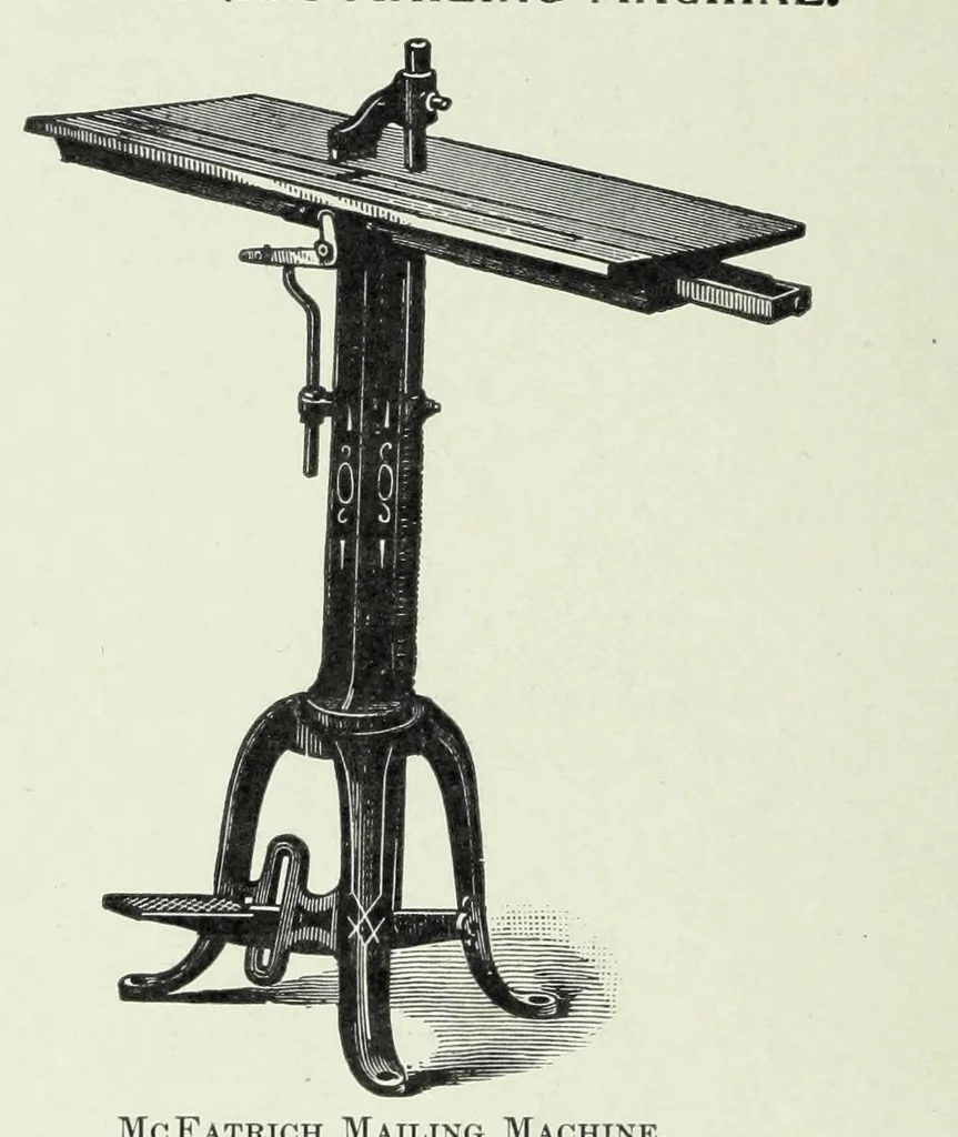 An illustration from Abridged specimen book : type, borders, brass rules, ornaments and price list of printing machinery, furniture, fixtures and material, 1899, leaf 374