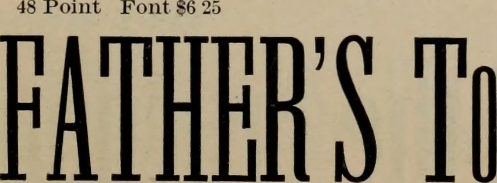 An illustration from Abridged specimen book, type : nickel-alloy on universal line comprising a price list of types, borders, leads and slugs, brass rule, brass galleys ; miscellaneous cuts and general supplies for printers, 1906, leaf 260