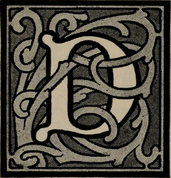 An illustration from Abridged specimen book, type : nickel-alloy on universal line comprising a price list of types, borders, leads and slugs, brass rule, brass galleys ; miscellaneous cuts and general supplies for printers, 1906, leaf 353