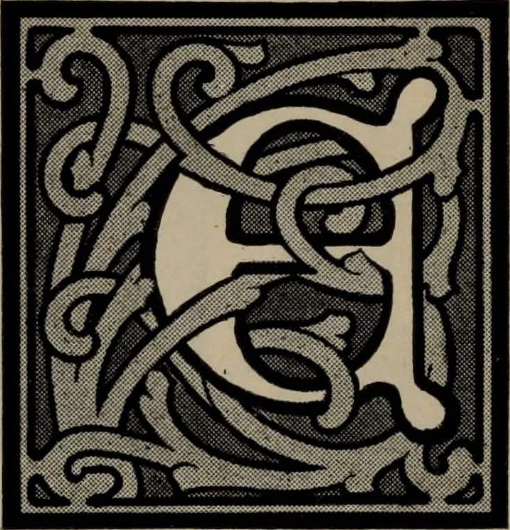 An illustration from Abridged specimen book, type : nickel-alloy on universal line comprising a price list of types, borders, leads and slugs, brass rule, brass galleys ; miscellaneous cuts and general supplies for printers, 1906, leaf 353