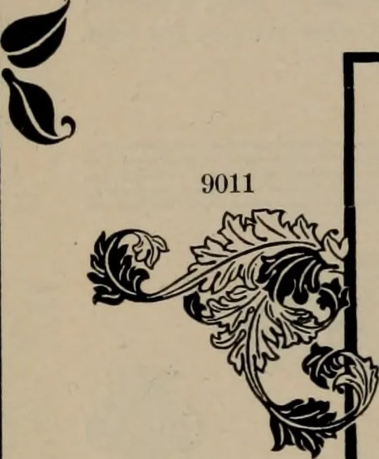 An illustration from Abridged specimen book, type : nickel-alloy on universal line comprising a price list of types, borders, leads and slugs, brass rule, brass galleys ; miscellaneous cuts and general supplies for printers, 1906, leaf 389