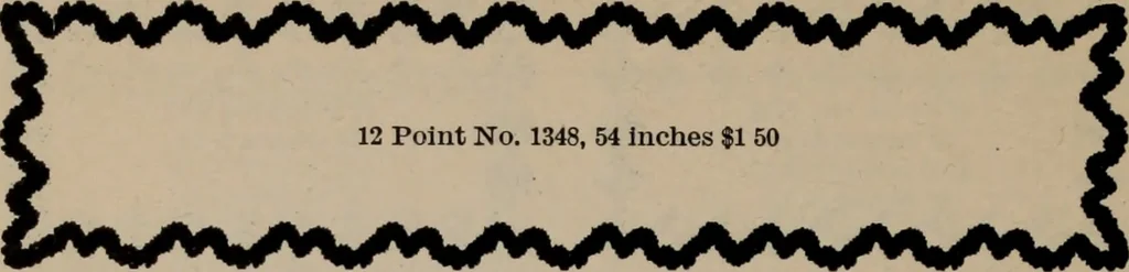 An illustration from Abridged specimen book, type : nickel-alloy on universal line comprising a price list of types, borders, leads and slugs, brass rule, brass galleys ; miscellaneous cuts and general supplies for printers, 1906, leaf 415