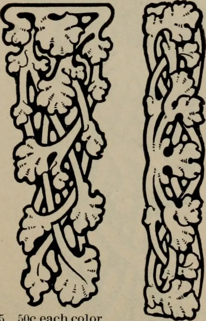 An illustration from Abridged specimen book, type : nickel-alloy on universal line comprising a price list of types, borders, leads and slugs, brass rule, brass galleys ; miscellaneous cuts and general supplies for printers, 1906, leaf 440