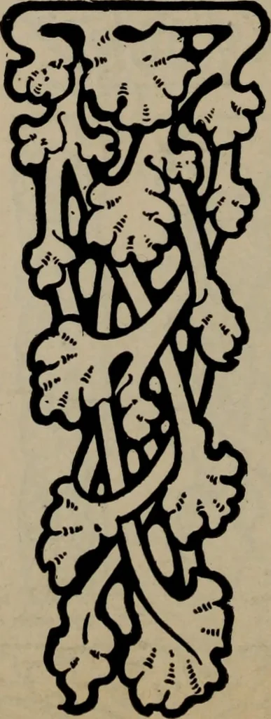 An illustration from Abridged specimen book, type : nickel-alloy on universal line comprising a price list of types, borders, leads and slugs, brass rule, brass galleys ; miscellaneous cuts and general supplies for printers, 1906, leaf 441