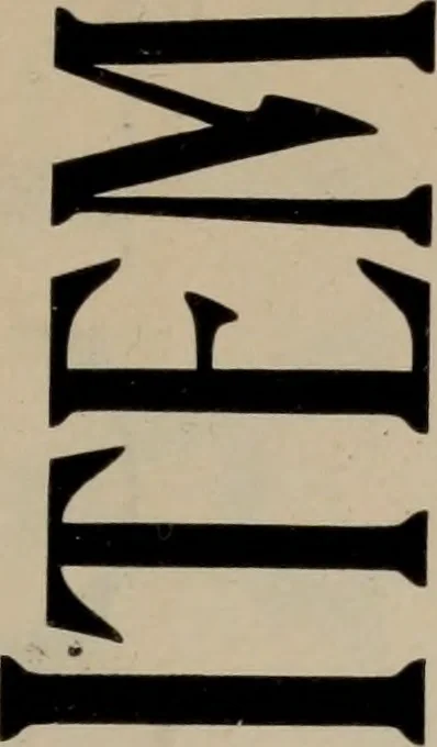An illustration from Abridged specimen book, type : nickel-alloy on universal line comprising a price list of types, borders, leads and slugs, brass rule, brass galleys ; miscellaneous cuts and general supplies for printers, 1906, leaf 484