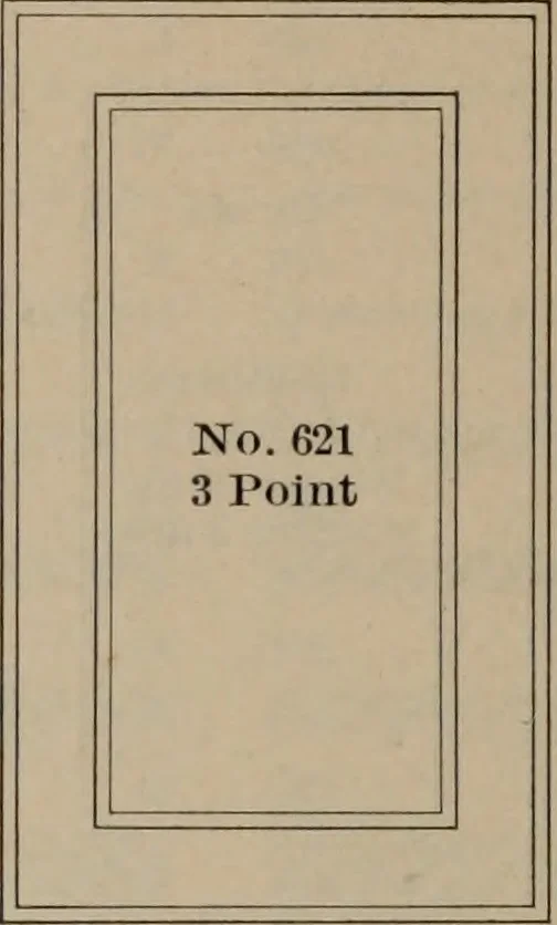 An illustration from Abridged specimen book, type : nickel-alloy on universal line comprising a price list of types, borders, leads and slugs, brass rule, brass galleys ; miscellaneous cuts and general supplies for printers, 1906, leaf 521