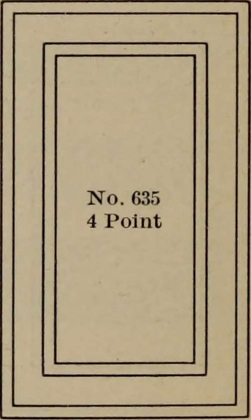 An illustration from Abridged specimen book, type : nickel-alloy on universal line comprising a price list of types, borders, leads and slugs, brass rule, brass galleys ; miscellaneous cuts and general supplies for printers, 1906, leaf 521
