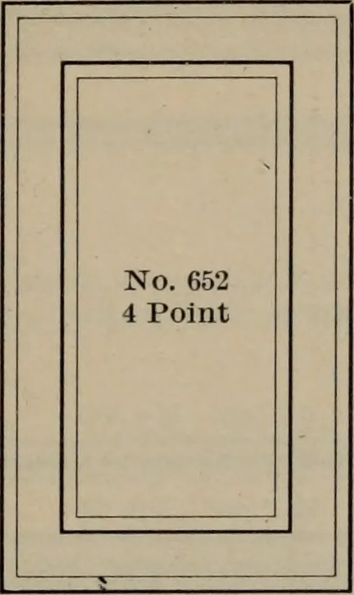 An illustration from Abridged specimen book, type : nickel-alloy on universal line comprising a price list of types, borders, leads and slugs, brass rule, brass galleys ; miscellaneous cuts and general supplies for printers, 1906, leaf 522