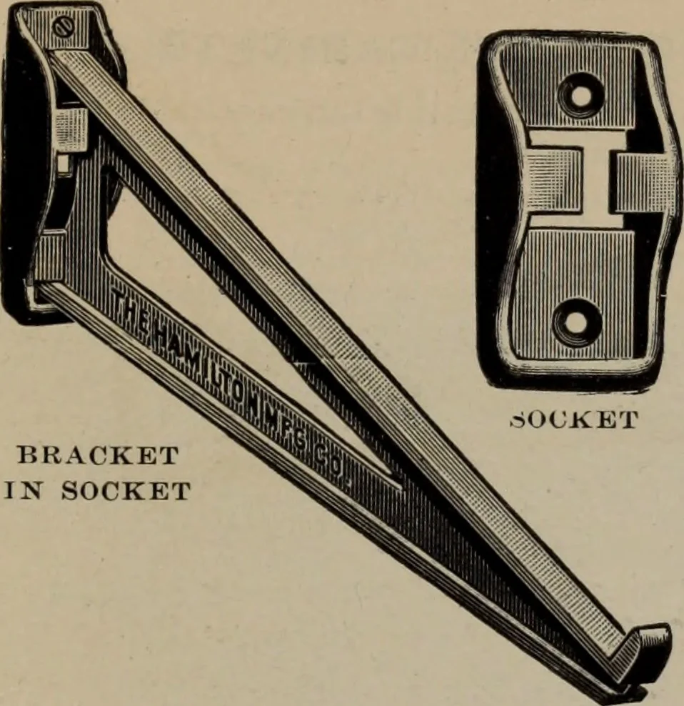 An illustration from Abridged specimen book, type : nickel-alloy on universal line comprising a price list of types, borders, leads and slugs, brass rule, brass galleys ; miscellaneous cuts and general supplies for printers, 1906, leaf 540