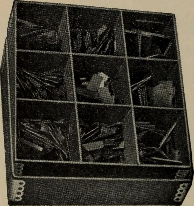 An illustration from Abridged specimen book, type : nickel-alloy on universal line comprising a price list of types, borders, leads and slugs, brass rule, brass galleys ; miscellaneous cuts and general supplies for printers, 1906, leaf 559