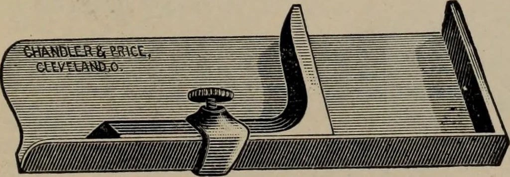 An illustration from Abridged specimen book, type : nickel-alloy on universal line comprising a price list of types, borders, leads and slugs, brass rule, brass galleys ; miscellaneous cuts and general supplies for printers, 1906, leaf 566