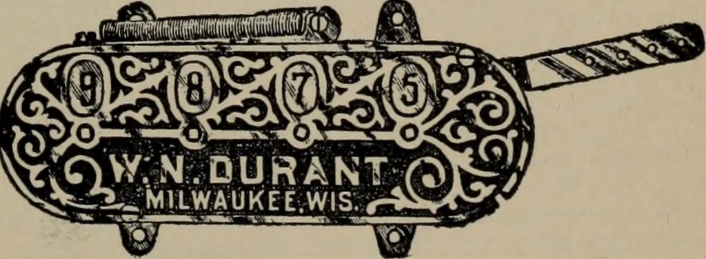An illustration from Abridged specimen book, type : nickel-alloy on universal line comprising a price list of types, borders, leads and slugs, brass rule, brass galleys ; miscellaneous cuts and general supplies for printers, 1906, leaf 568