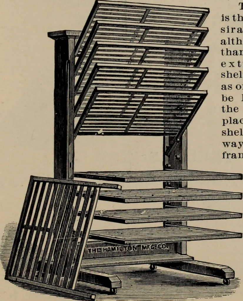 An illustration from Abridged specimen book, type : nickel-alloy on universal line comprising a price list of types, borders, leads and slugs, brass rule, brass galleys ; miscellaneous cuts and general supplies for printers, 1906, leaf 570