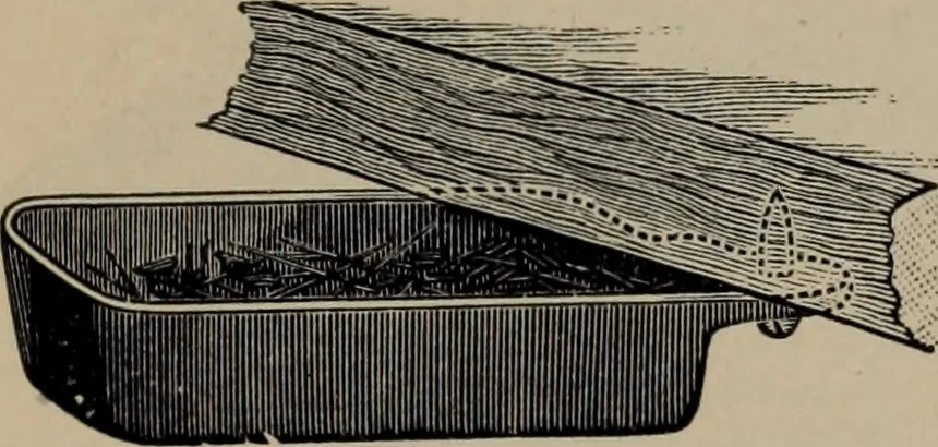 An illustration from Abridged specimen book, type : nickel-alloy on universal line comprising a price list of types, borders, leads and slugs, brass rule, brass galleys ; miscellaneous cuts and general supplies for printers, 1906, leaf 576