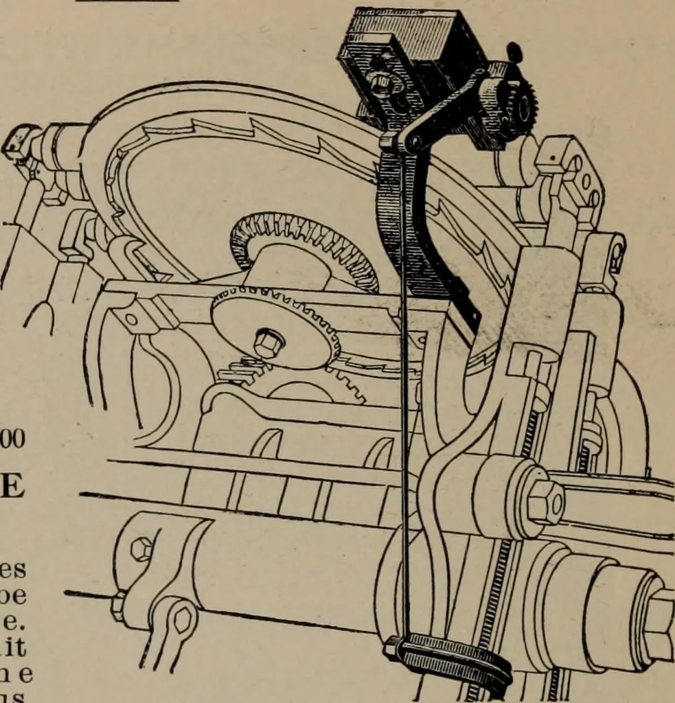 An illustration from Abridged specimen book, type : nickel-alloy on universal line comprising a price list of types, borders, leads and slugs, brass rule, brass galleys ; miscellaneous cuts and general supplies for printers, 1906, leaf 581