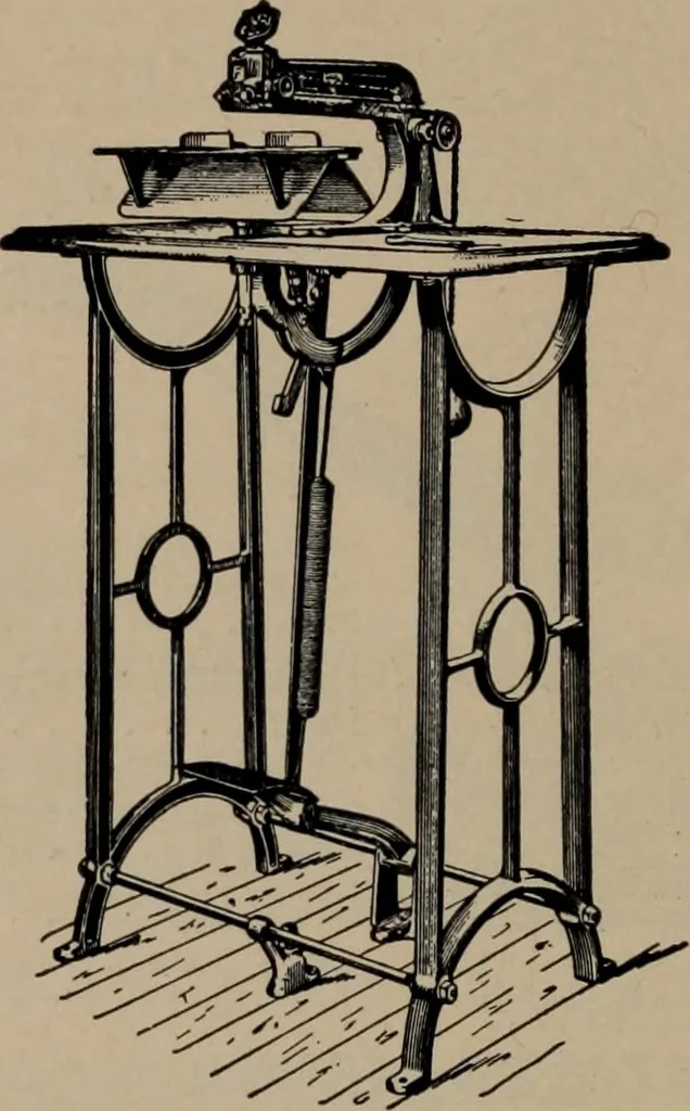 An illustration from Abridged specimen book, type : nickel-alloy on universal line comprising a price list of types, borders, leads and slugs, brass rule, brass galleys ; miscellaneous cuts and general supplies for printers, 1906, leaf 609