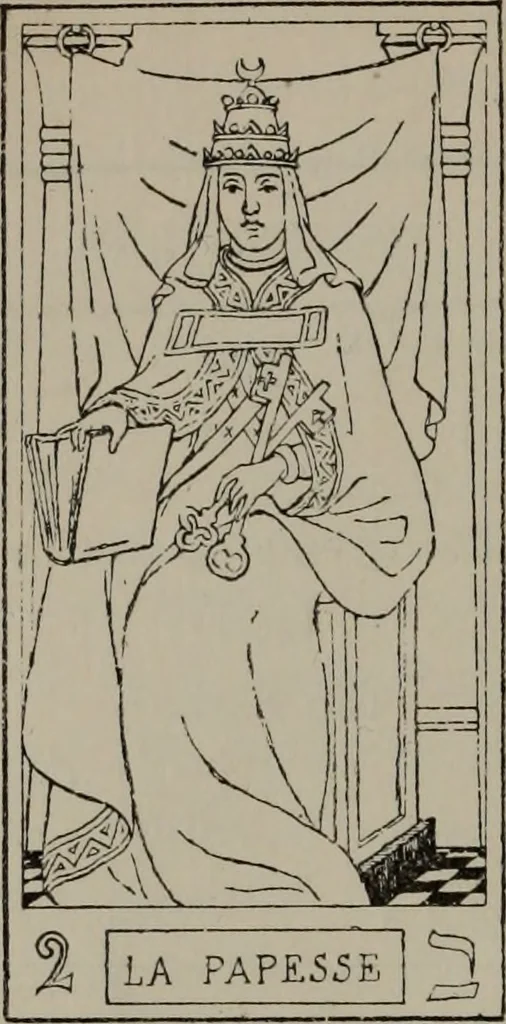An illustration from Absolute key to occult science : The tarot of the Bohemians. The most ancient book in the world. For the exclusive use of initiates, 1892, leaf 145