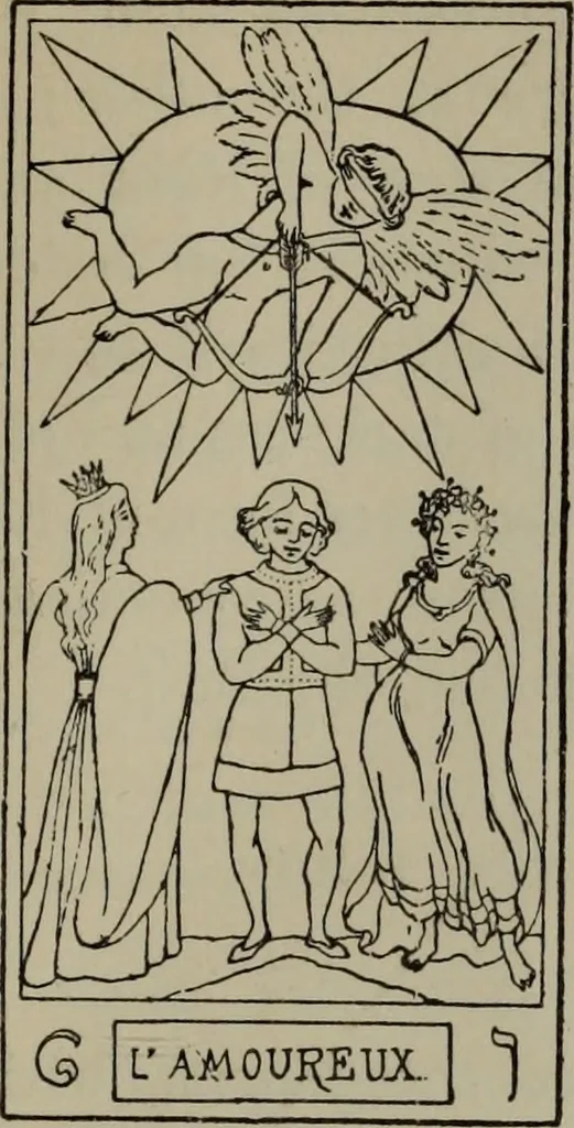 An illustration from Absolute key to occult science : The tarot of the Bohemians. The most ancient book in the world. For the exclusive use of initiates, 1892, leaf 160