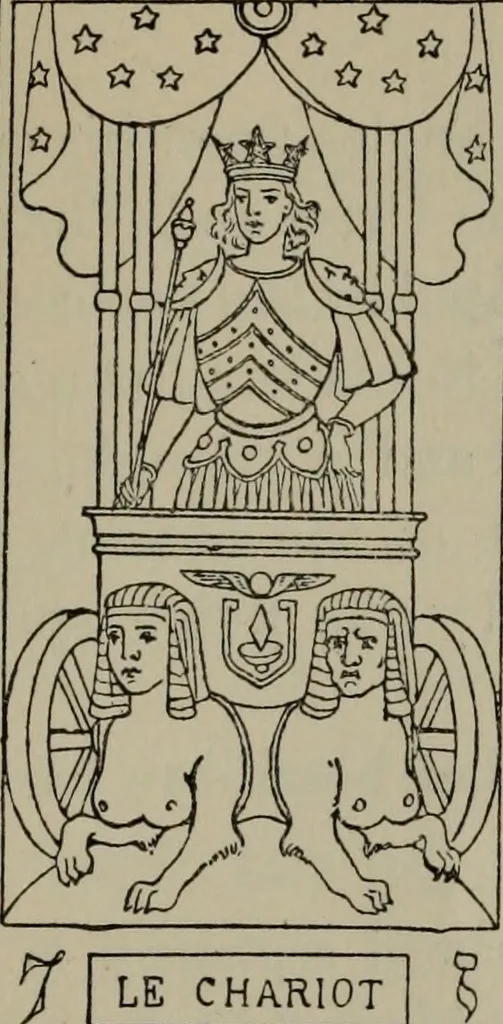 An illustration from Absolute key to occult science : The tarot of the Bohemians. The most ancient book in the world. For the exclusive use of initiates, 1892, leaf 168