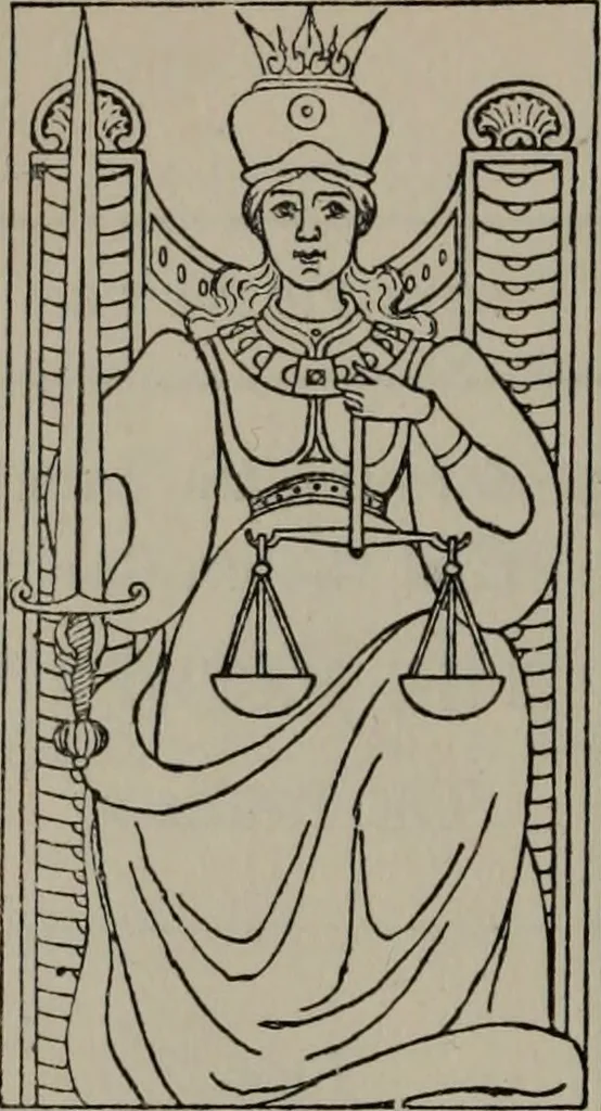 An illustration from Absolute key to occult science : The tarot of the Bohemians. The most ancient book in the world. For the exclusive use of initiates, 1892, leaf 171