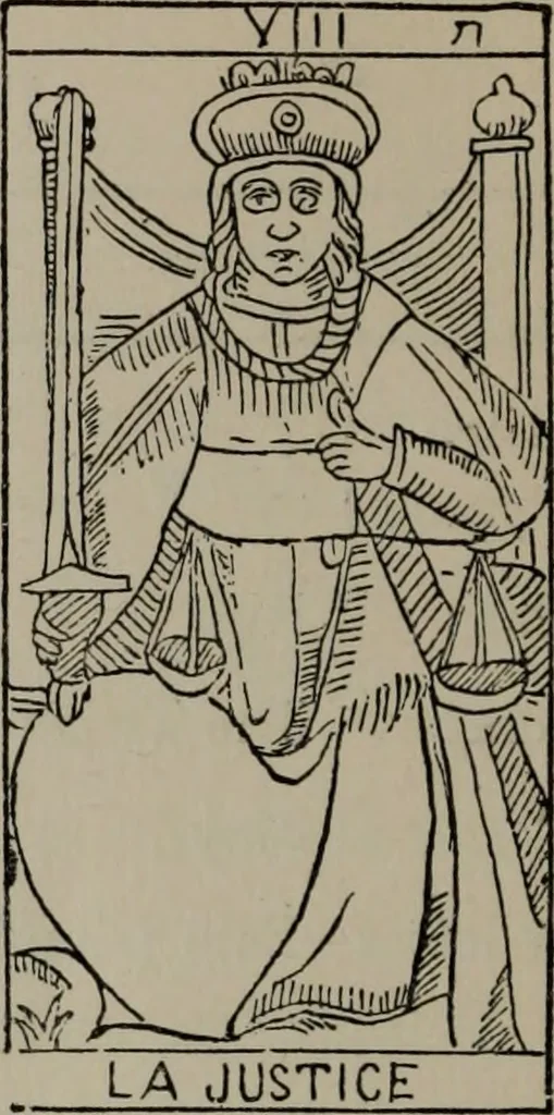 An illustration from Absolute key to occult science : The tarot of the Bohemians. The most ancient book in the world. For the exclusive use of initiates, 1892, leaf 171
