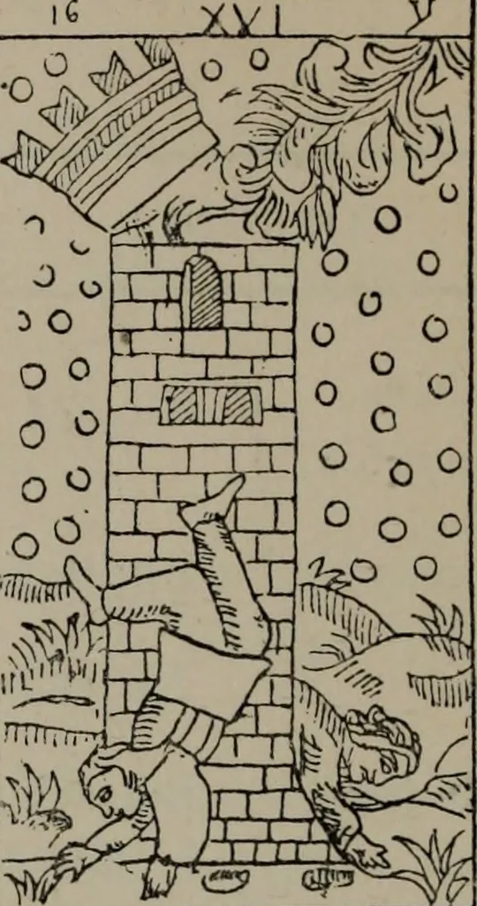 An illustration from Absolute key to occult science : The tarot of the Bohemians. The most ancient book in the world. For the exclusive use of initiates, 1892, leaf 201