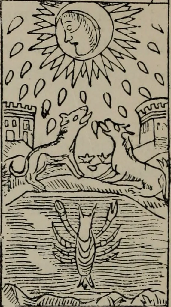 An illustration from Absolute key to occult science : The tarot of the Bohemians. The most ancient book in the world. For the exclusive use of initiates, 1892, leaf 207