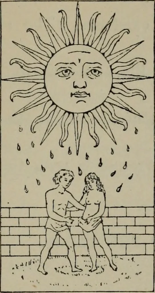 An illustration from Absolute key to occult science : The tarot of the Bohemians. The most ancient book in the world. For the exclusive use of initiates, 1892, leaf 212