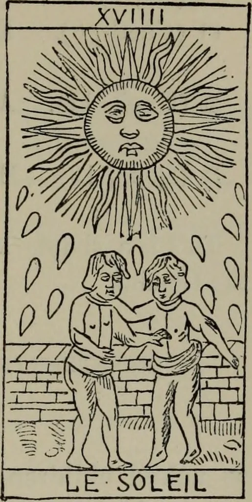 An illustration from Absolute key to occult science : The tarot of the Bohemians. The most ancient book in the world. For the exclusive use of initiates, 1892, leaf 212