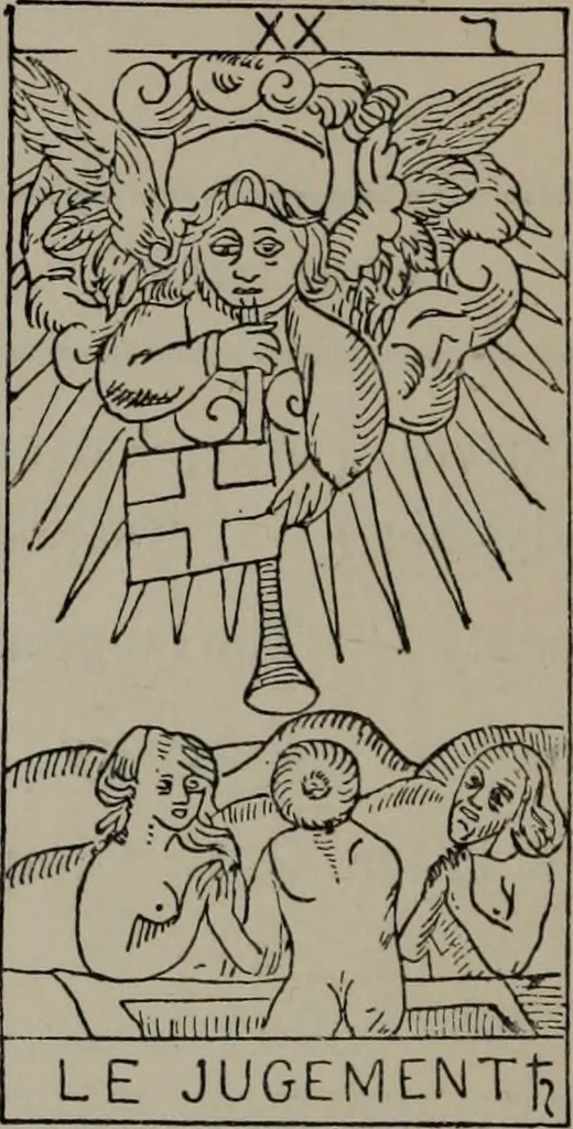 An illustration from Absolute key to occult science : The tarot of the Bohemians. The most ancient book in the world. For the exclusive use of initiates, 1892, leaf 215