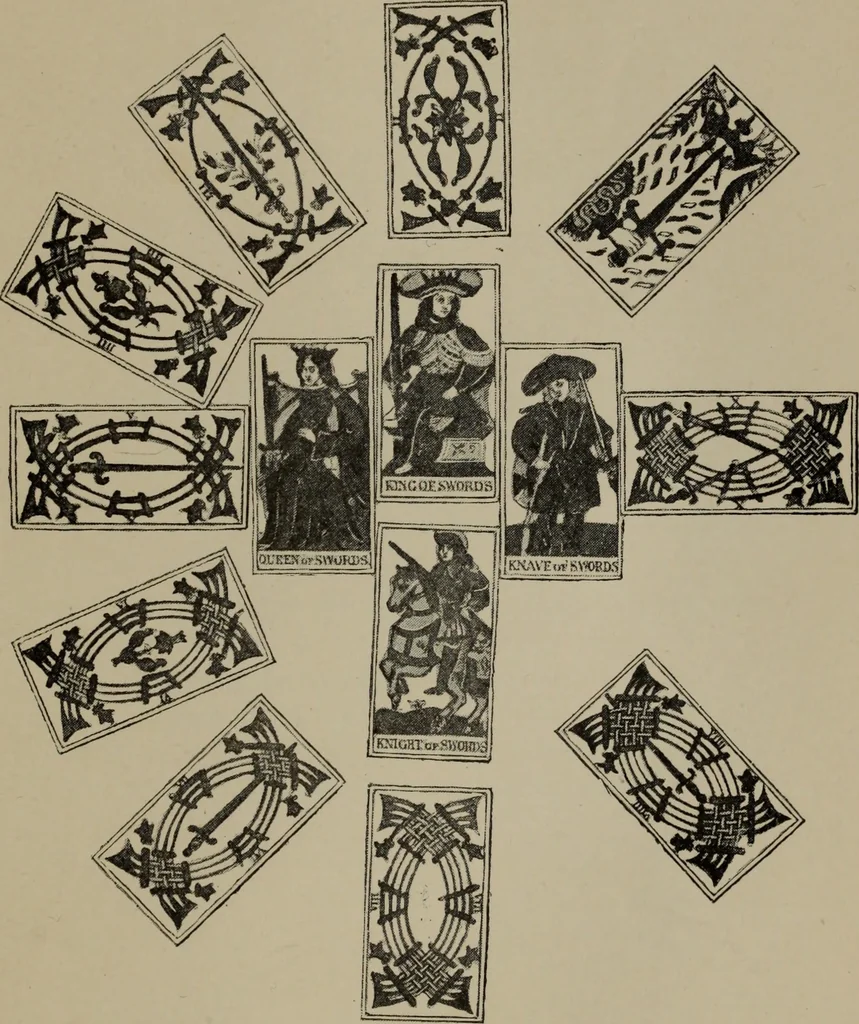 An illustration from Absolute key to occult science : The tarot of the Bohemians. The most ancient book in the world. For the exclusive use of initiates, 1892, leaf 74