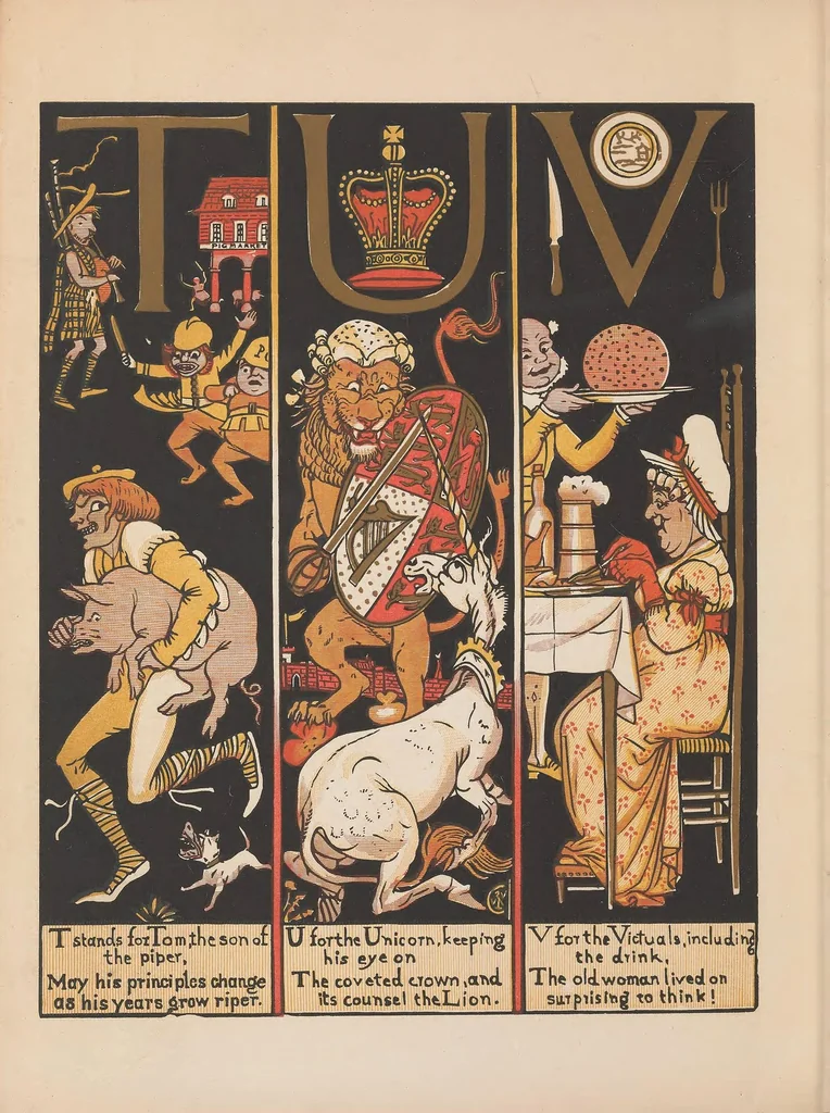An illustration from The absurd A.B.C, 1874, leaf 12