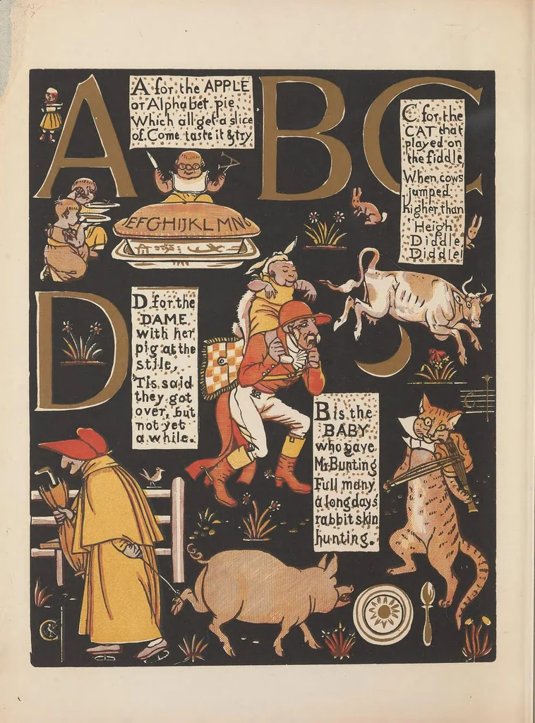 An illustration from The absurd A.B.C, 1874, leaf 2