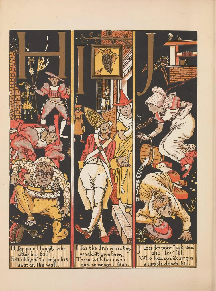 An illustration from The absurd A.B.C, 1874, leaf 6