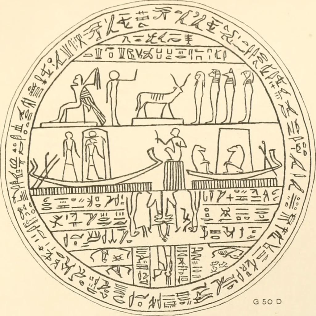 An illustration from Abydos, 1902, leaf 228