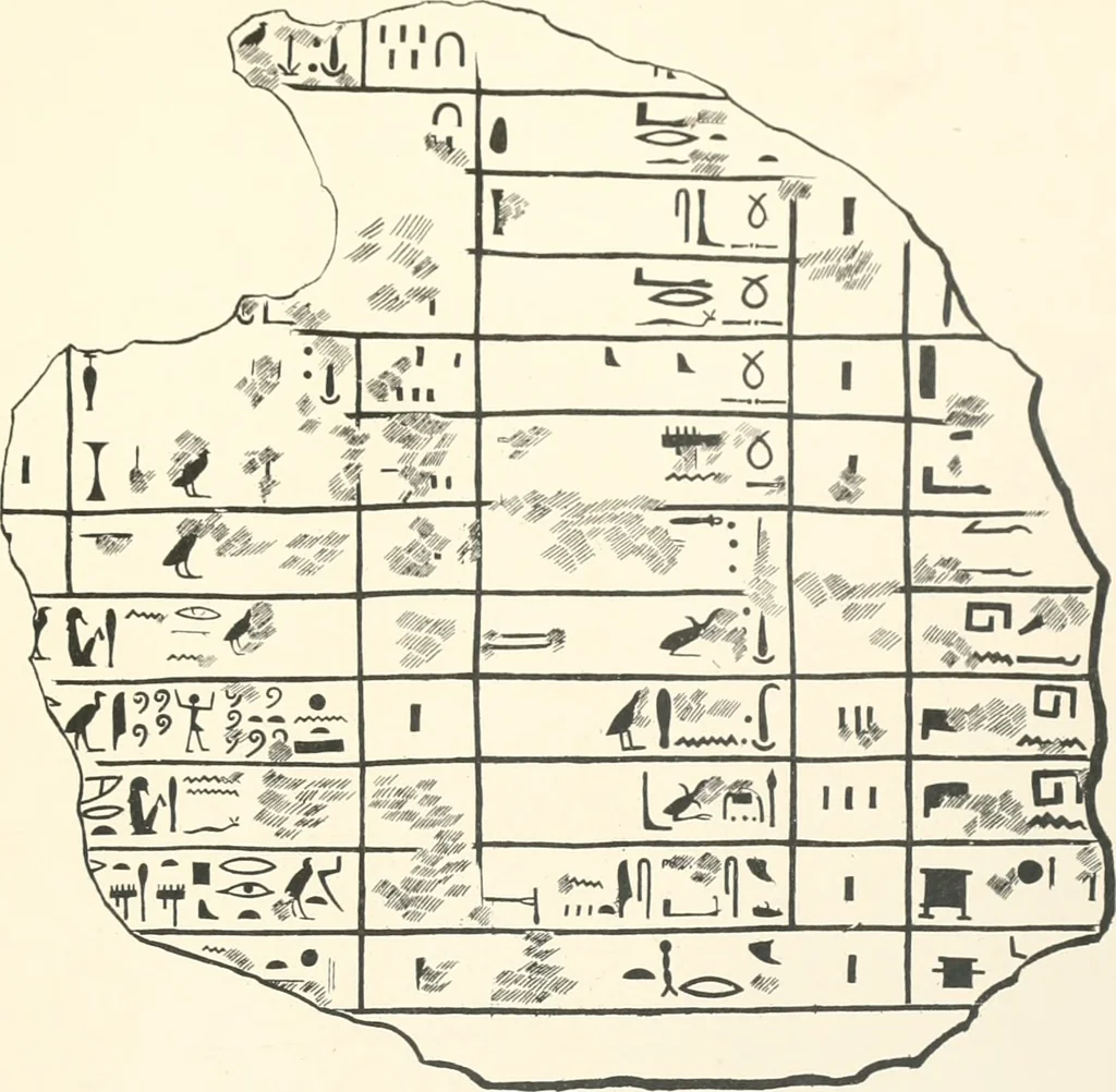 An illustration from Abydos, 1902, leaf 136
