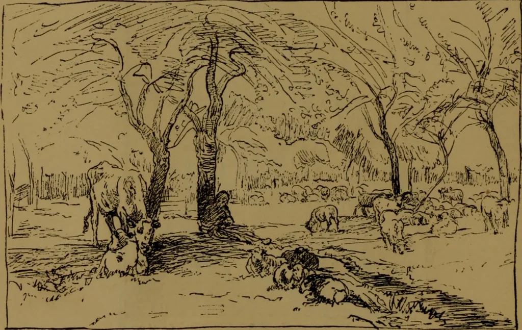 An illustration from Academy notes, 1875, leaf 71