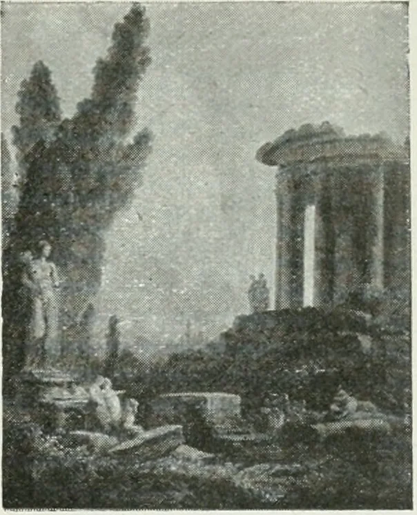 An illustration from Académiciens d'autrefois, 1914, leaf 40
