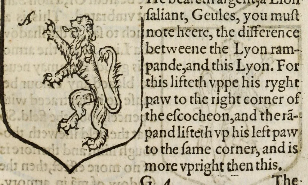 An illustration from The accedence of armorie, 1597, leaf 107
