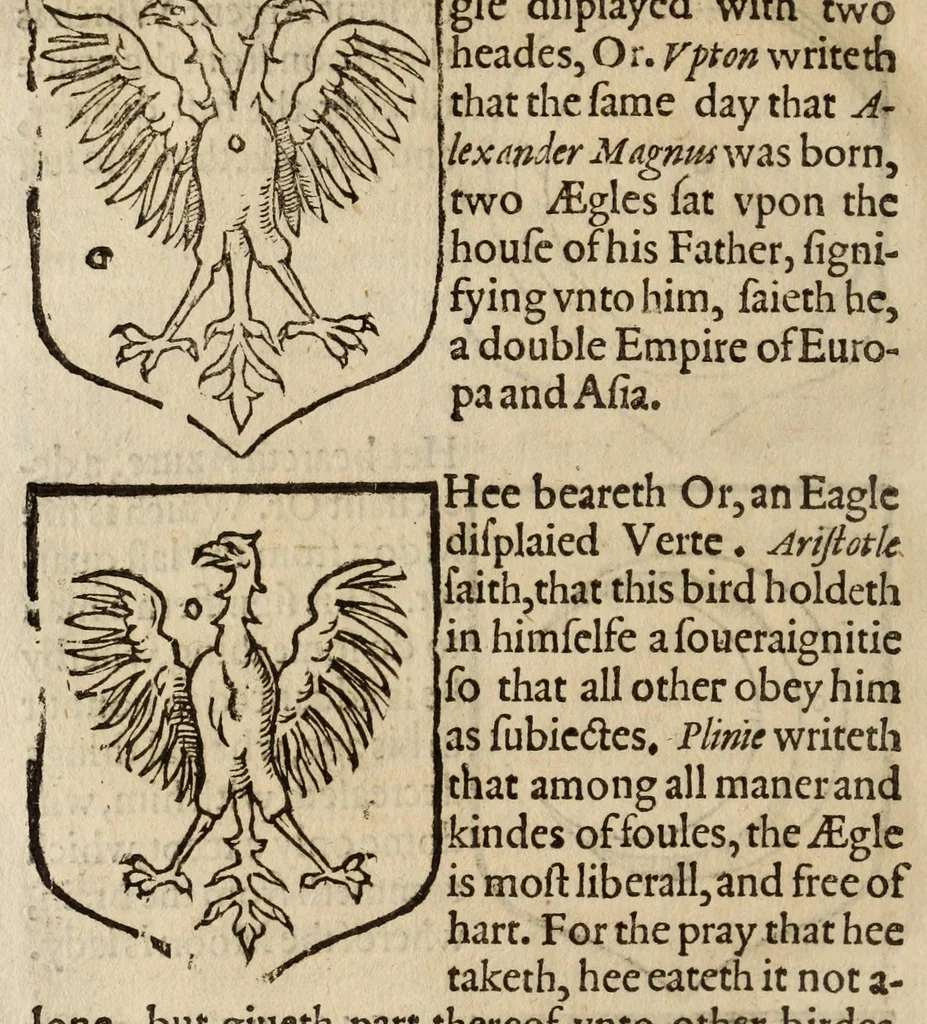 An illustration from The accedence of armorie, 1597, leaf 136