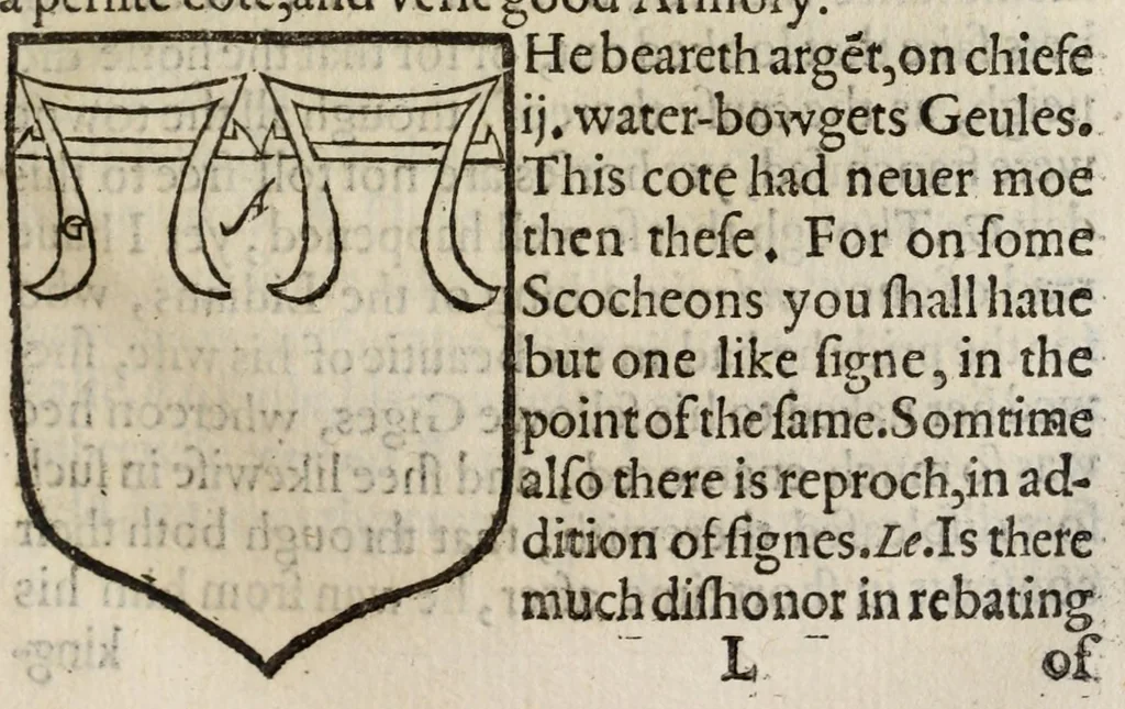 An illustration from The accedence of armorie, 1597, leaf 165