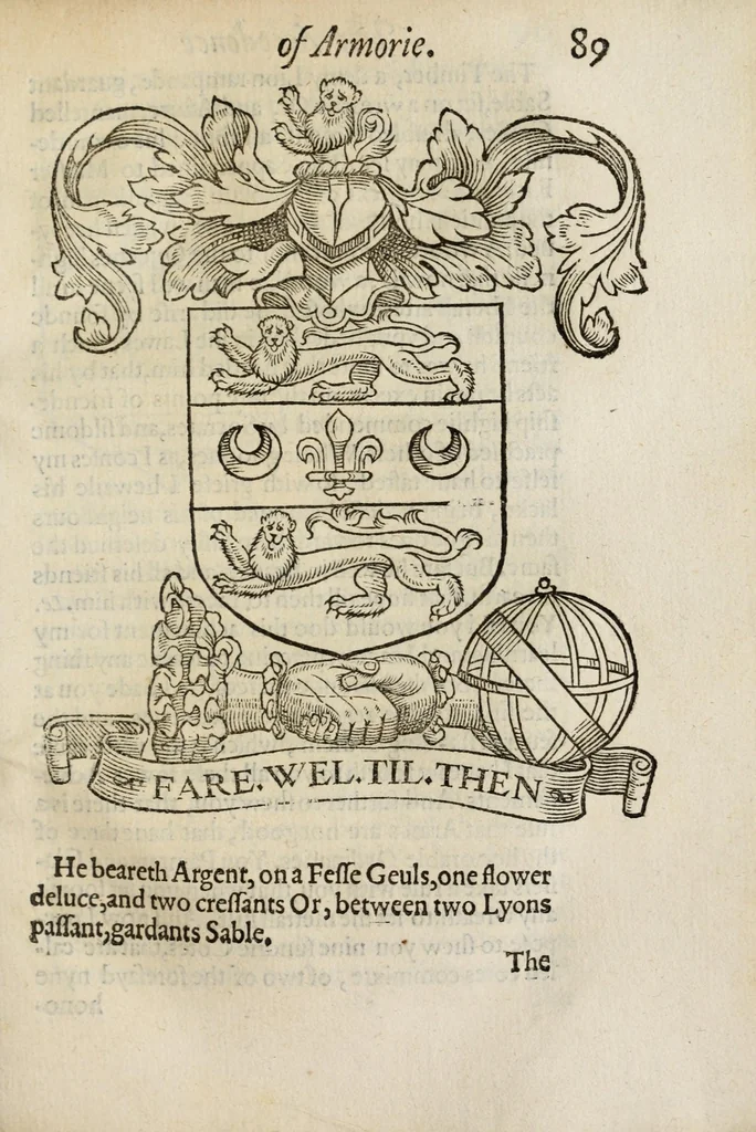An illustration from The accedence of armorie, 1597, leaf 195
