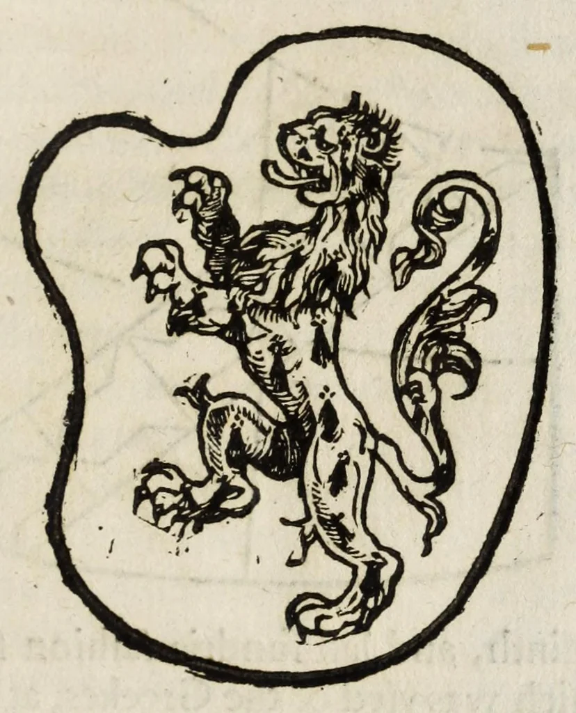 An illustration from The accedence of armorie, 1597, leaf 57
