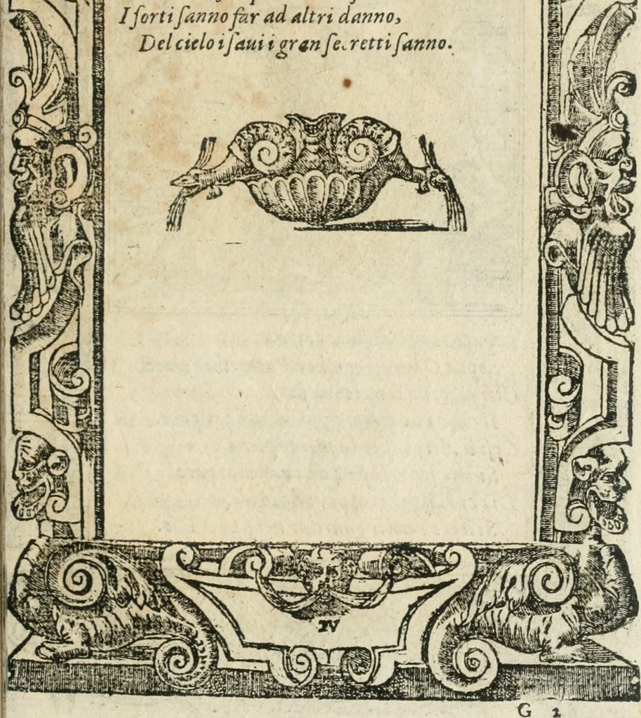 An illustration from Diverse imprese accommodate a diuerse moralità : con versi che i loro significati dichiarano insieme con molte altre nella lingua italiana non piu tradotte, 1564, leaf 102