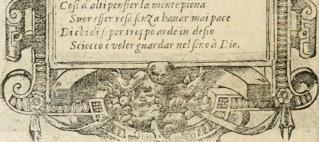 An illustration from Diverse imprese accommodate a diuerse moralità : con versi che i loro significati dichiarano insieme con molte altre nella lingua italiana non piu tradotte, 1564, leaf 103
