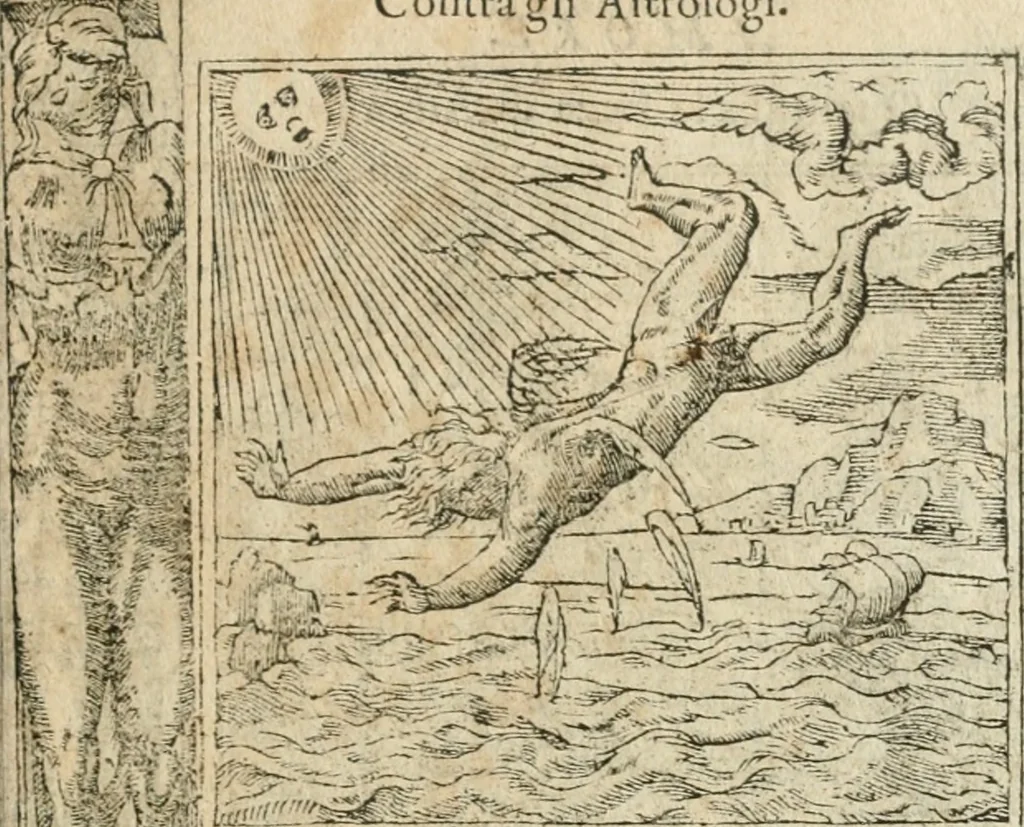 An illustration from Diverse imprese accommodate a diuerse moralità : con versi che i loro significati dichiarano insieme con molte altre nella lingua italiana non piu tradotte, 1564, leaf 104
