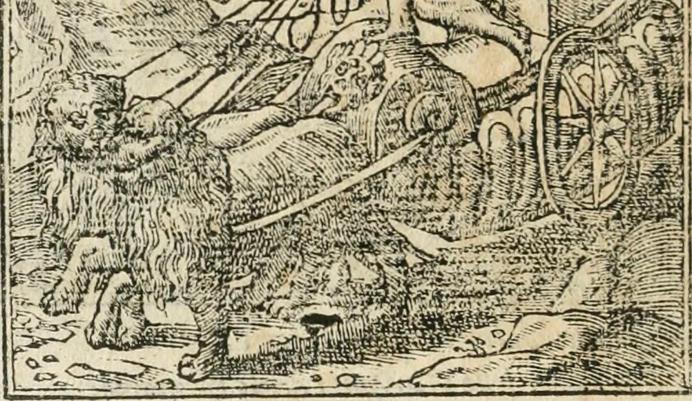 An illustration from Diverse imprese accommodate a diuerse moralità : con versi che i loro significati dichiarano insieme con molte altre nella lingua italiana non piu tradotte, 1564, leaf 105