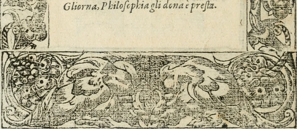 An illustration from Diverse imprese accommodate a diuerse moralità : con versi che i loro significati dichiarano insieme con molte altre nella lingua italiana non piu tradotte, 1564, leaf 109