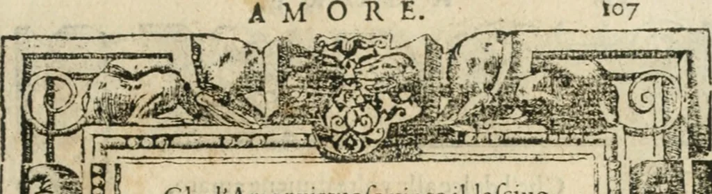An illustration from Diverse imprese accommodate a diuerse moralità : con versi che i loro significati dichiarano insieme con molte altre nella lingua italiana non piu tradotte, 1564, leaf 110